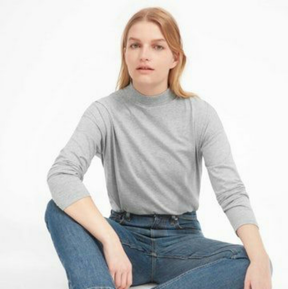 Everlane Square Mockneck Tee XS
